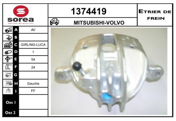 SNRA 1374419 Супорт гальмівний передній лівий 1374419: Купити в Україні - Добра ціна на EXIST.UA!