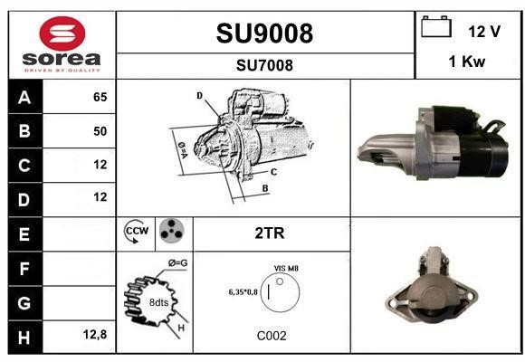 SNRA SU9008 Стартер SU9008: Купити в Україні - Добра ціна на EXIST.UA!