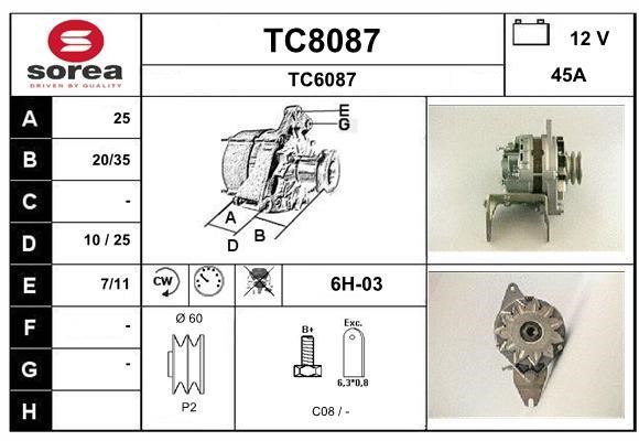 SNRA TC8087 Генератор TC8087: Купити в Україні - Добра ціна на EXIST.UA!