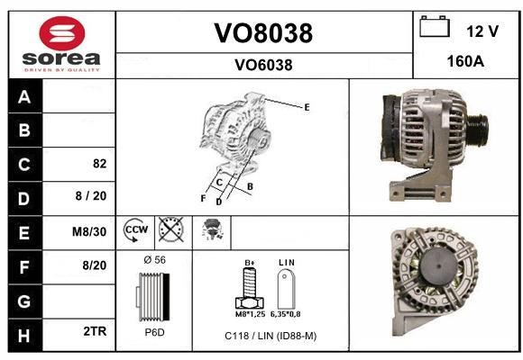 SNRA VO8038 Генератор VO8038: Купити в Україні - Добра ціна на EXIST.UA!