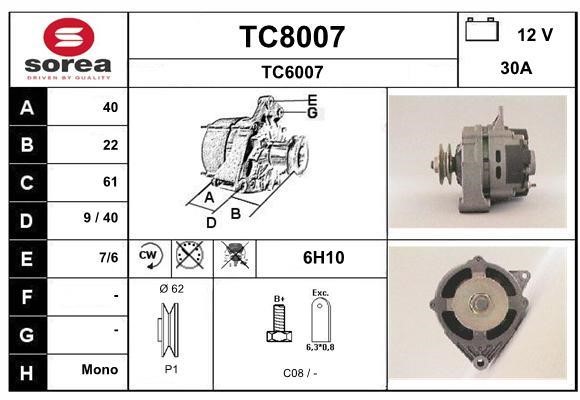 SNRA TC8007 Генератор TC8007: Купити в Україні - Добра ціна на EXIST.UA!