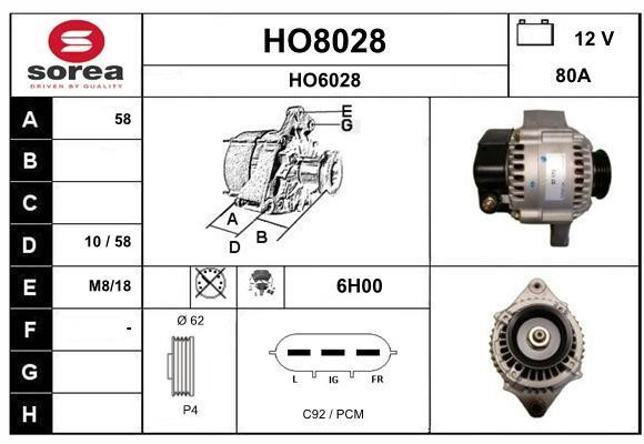SNRA HO8028 Генератор HO8028: Купити в Україні - Добра ціна на EXIST.UA!