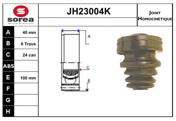 SNRA JH23004K Шарнір рівних кутових швидкостей (ШРКШ) JH23004K: Купити в Україні - Добра ціна на EXIST.UA!