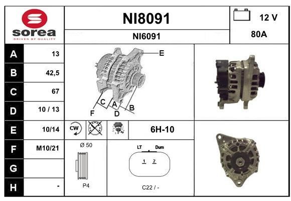 SNRA NI8091 Генератор NI8091: Купити в Україні - Добра ціна на EXIST.UA!
