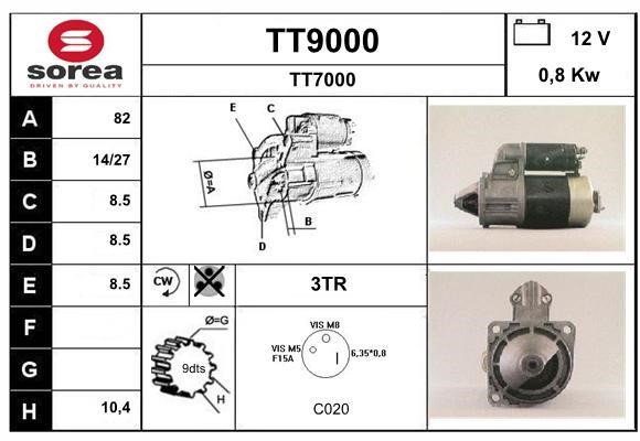SNRA TT9000 Стартер TT9000: Купити в Україні - Добра ціна на EXIST.UA!