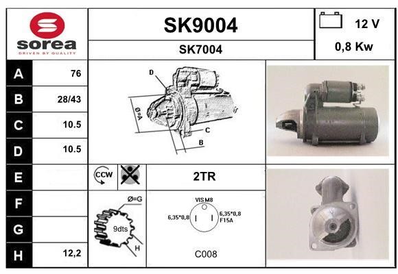SNRA SK9004 Стартер SK9004: Купити в Україні - Добра ціна на EXIST.UA!