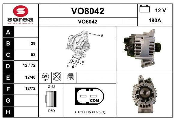 SNRA VO8042 Генератор VO8042: Купити в Україні - Добра ціна на EXIST.UA!