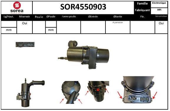 SNRA SOR4550903 Насос гідропідсилювача керма SOR4550903: Купити в Україні - Добра ціна на EXIST.UA!