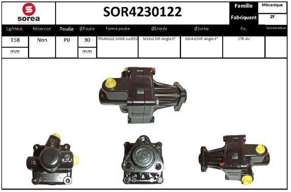 SNRA SOR4230122 Насос гідропідсилювача керма SOR4230122: Купити в Україні - Добра ціна на EXIST.UA!