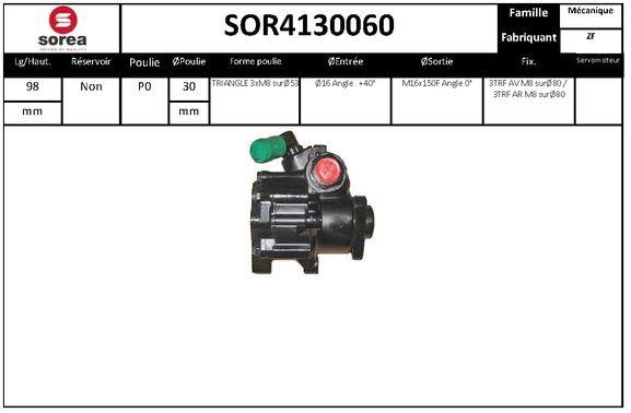 SNRA SOR4130060 Насос гідропідсилювача керма SOR4130060: Купити в Україні - Добра ціна на EXIST.UA!