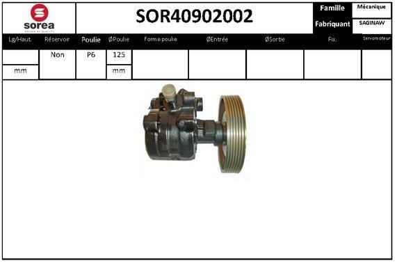 SNRA SOR40902002 Насос гідропідсилювача керма SOR40902002: Купити в Україні - Добра ціна на EXIST.UA!