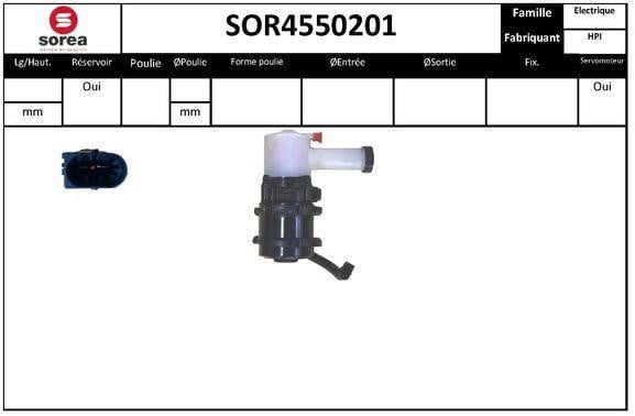 SNRA SOR4550201 Насос гідропідсилювача керма SOR4550201: Купити в Україні - Добра ціна на EXIST.UA!