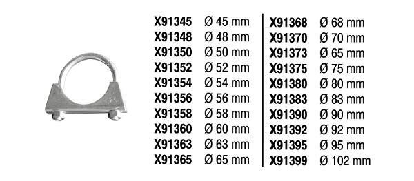 Fenno X91399 Хомут глушника X91399: Купити в Україні - Добра ціна на EXIST.UA!