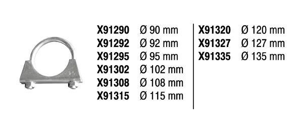 Fenno X91320 Хомут глушника X91320: Купити в Україні - Добра ціна на EXIST.UA!