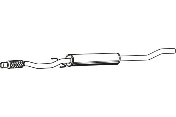 Fenno P30607 Проміжний глушник P30607: Купити в Україні - Добра ціна на EXIST.UA!