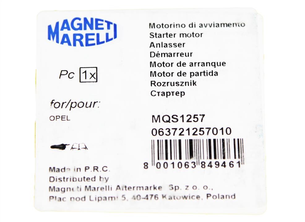 Купити Magneti marelli 063721257010 за низькою ціною в Україні!