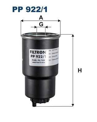 Filtron PP 922/1 Фільтр палива PP9221: Купити в Україні - Добра ціна на EXIST.UA!