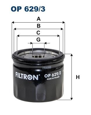 Filtron OP 629/3 Фільтр масляний OP6293: Купити в Україні - Добра ціна на EXIST.UA!