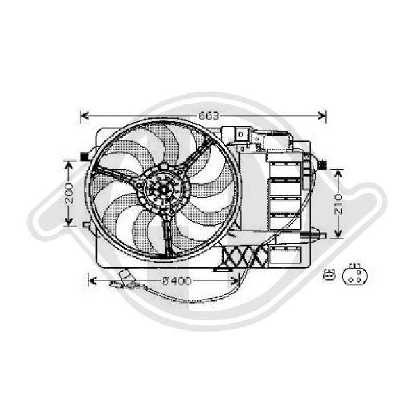 Diederichs DCL1041 Вентилятор радіатора охолодження DCL1041: Купити в Україні - Добра ціна на EXIST.UA!
