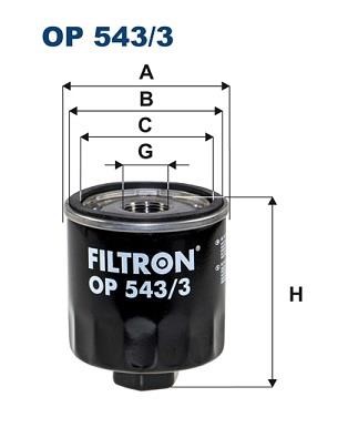 Filtron OP 543/3 Фільтр масляний OP5433: Купити в Україні - Добра ціна на EXIST.UA!