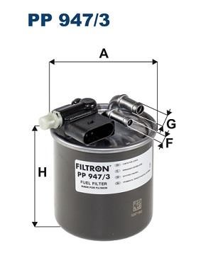 Filtron PP947/3 Фільтр палива PP9473: Купити в Україні - Добра ціна на EXIST.UA!