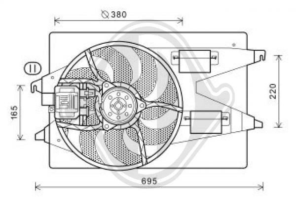 Diederichs DCL1113 Вентилятор радіатора охолодження DCL1113: Купити в Україні - Добра ціна на EXIST.UA!