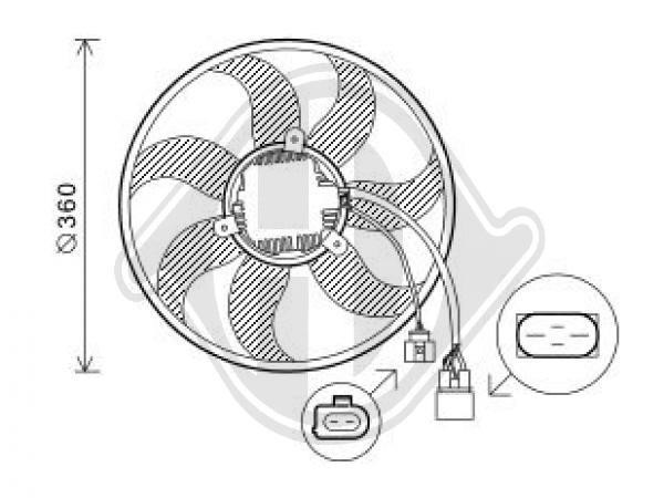 Diederichs DCL1230 Вентилятор радіатора охолодження DCL1230: Купити в Україні - Добра ціна на EXIST.UA!