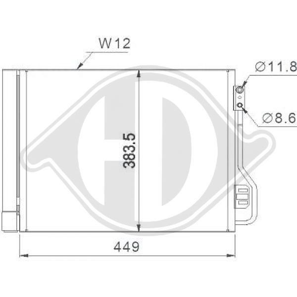 Diederichs DCC1686 Радіатор кондиціонера (Конденсатор) DCC1686: Купити в Україні - Добра ціна на EXIST.UA!