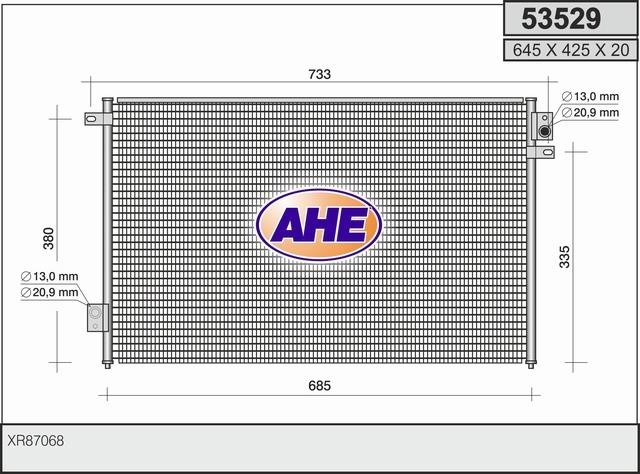 AHE 53529 Радіатор кондиціонера (Конденсатор) 53529: Купити в Україні - Добра ціна на EXIST.UA!
