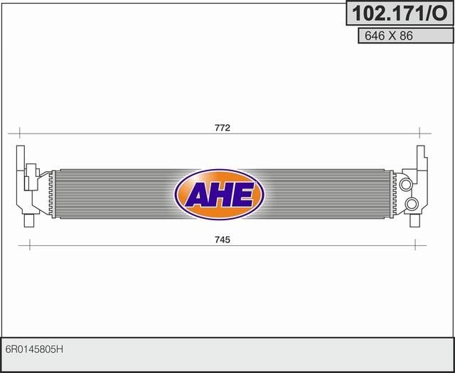 AHE 102.171/O Радіатор охолодження двигуна 102171O: Купити в Україні - Добра ціна на EXIST.UA!
