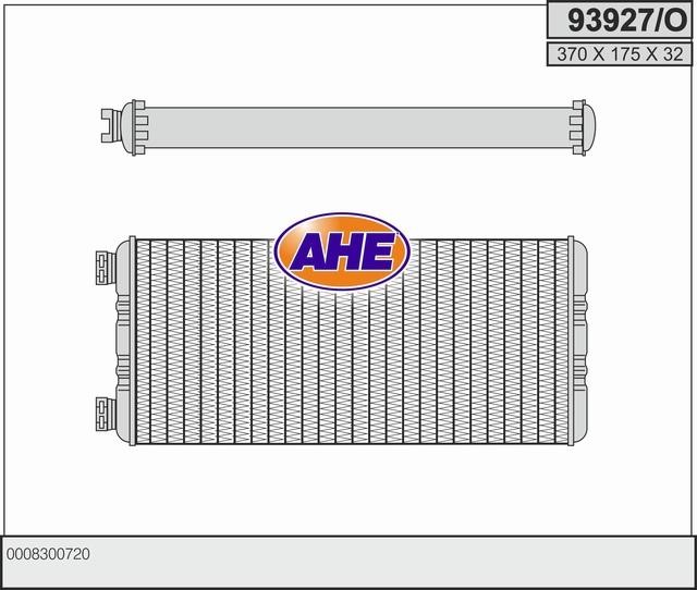 AHE 93927/O Радіатор опалювача салону 93927O: Купити в Україні - Добра ціна на EXIST.UA!