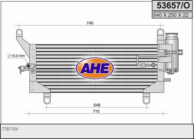 AHE 53657/O Радіатор кондиціонера (Конденсатор) 53657O: Купити в Україні - Добра ціна на EXIST.UA!