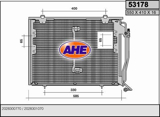 AHE 53178 Радіатор кондиціонера (Конденсатор) 53178: Купити в Україні - Добра ціна на EXIST.UA!