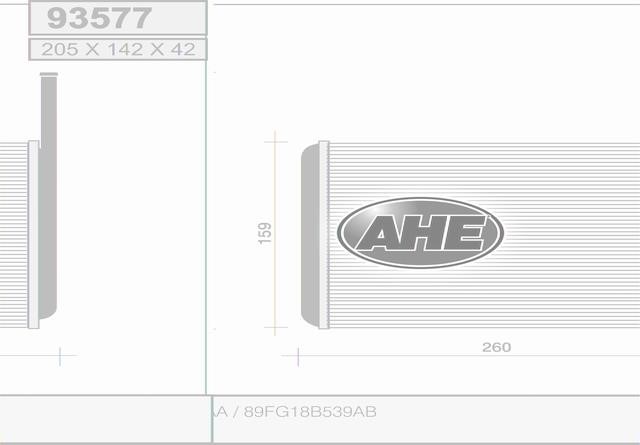 AHE 93577 Радіатор опалювача салону 93577: Купити в Україні - Добра ціна на EXIST.UA!