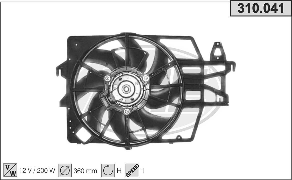 AHE 310.041 Вентилятор, система охолодження двигуна 310041: Купити в Україні - Добра ціна на EXIST.UA!