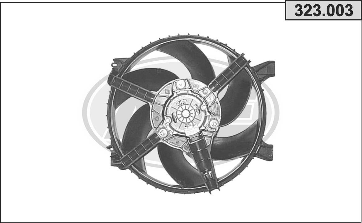 AHE 323.003 Вентилятор, система охолодження двигуна 323003: Купити в Україні - Добра ціна на EXIST.UA!