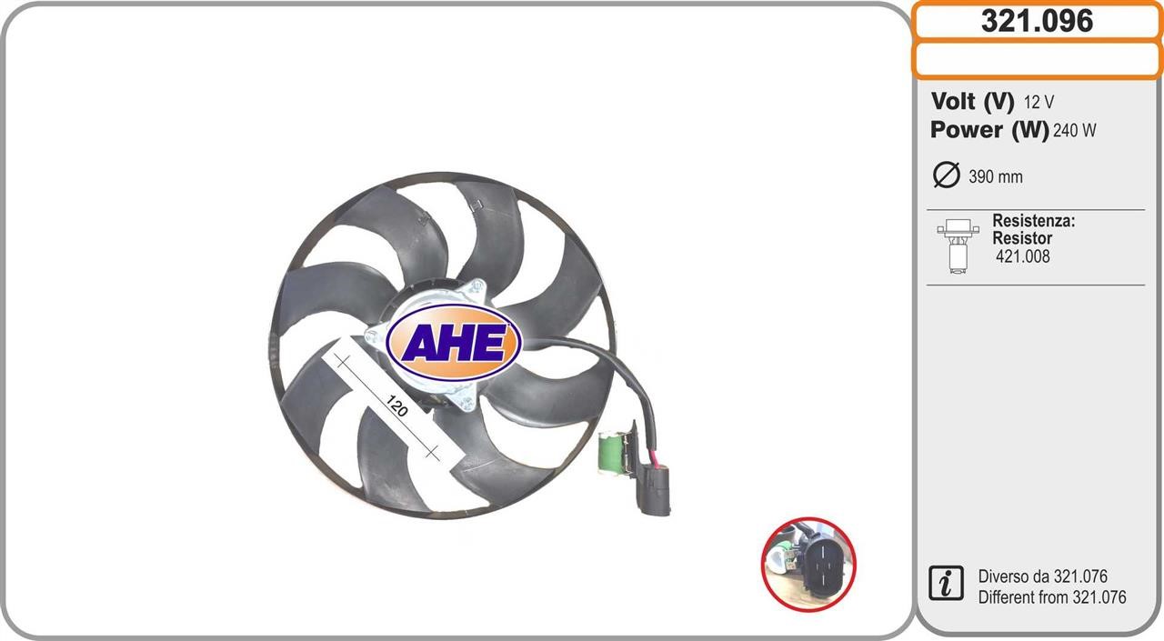 AHE 321.096 Вентилятор, система охолодження двигуна 321096: Купити в Україні - Добра ціна на EXIST.UA!