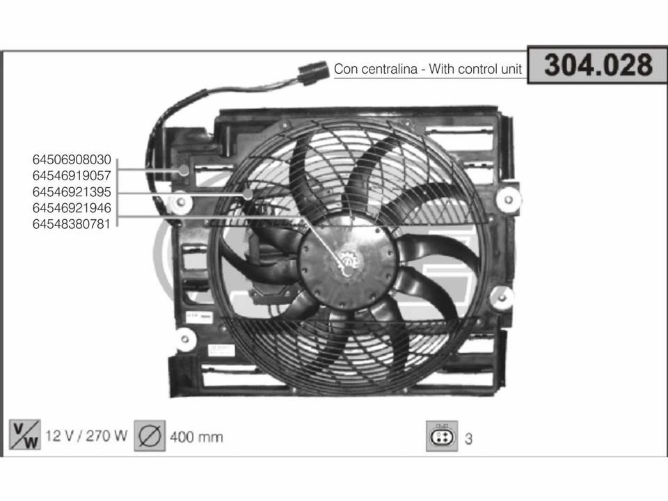 AHE 304.028 Вентилятор, система охолодження двигуна 304028: Купити в Україні - Добра ціна на EXIST.UA!