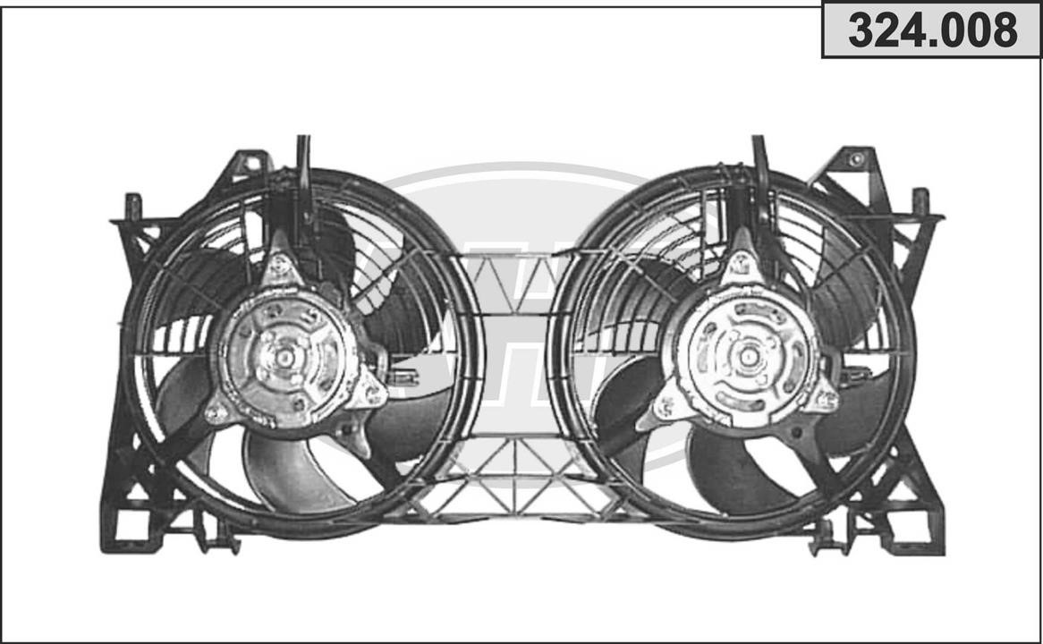 AHE 324.008 Вентилятор, система охолодження двигуна 324008: Купити в Україні - Добра ціна на EXIST.UA!