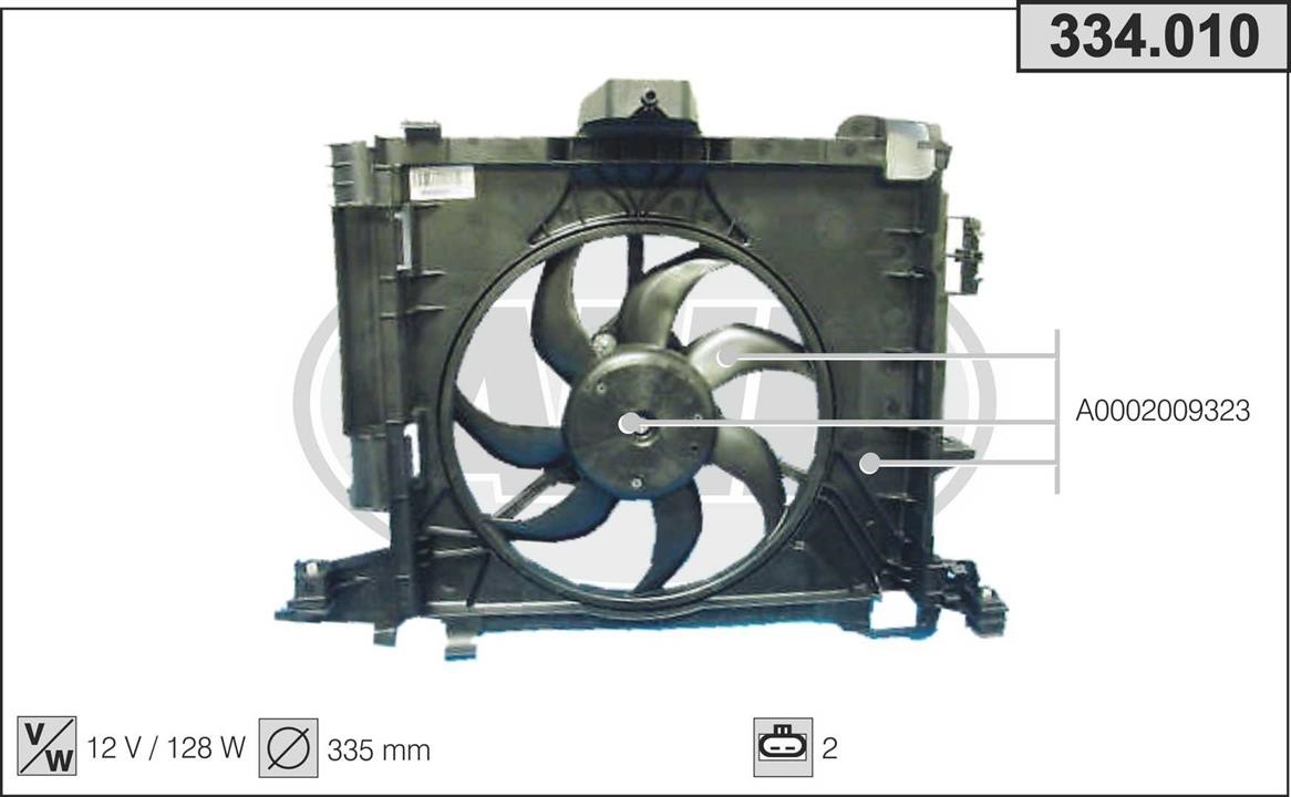 AHE 334.010 Вентилятор, система охолодження двигуна 334010: Купити в Україні - Добра ціна на EXIST.UA!