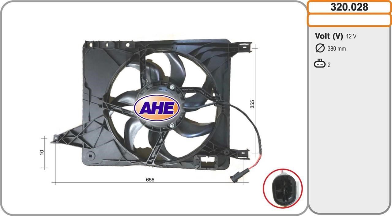 AHE 320.028 Вентилятор, система охолодження двигуна 320028: Купити в Україні - Добра ціна на EXIST.UA!