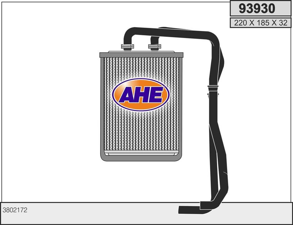 AHE 93930 Теплообмінник, система опалення салону 93930: Купити в Україні - Добра ціна на EXIST.UA!