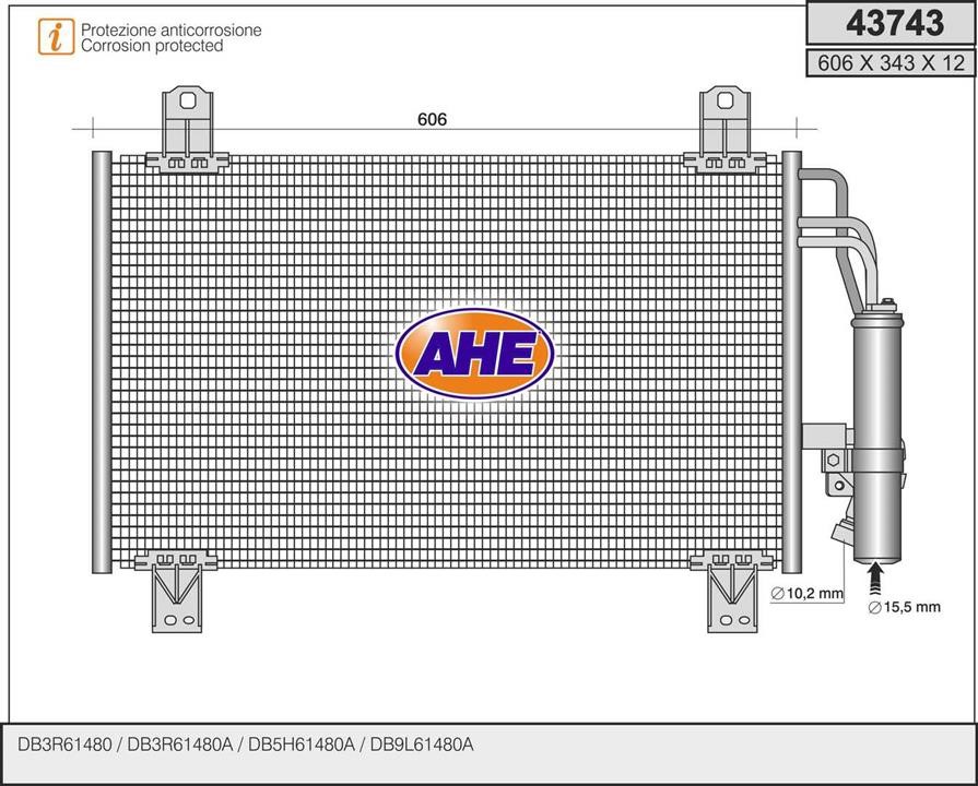 AHE 43743 Конденсатор 43743: Купити в Україні - Добра ціна на EXIST.UA!