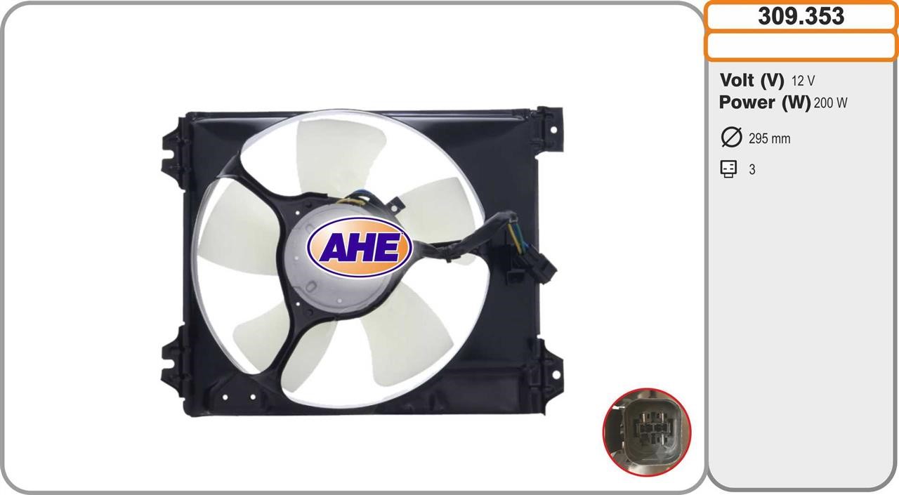 AHE 309.353 Вентилятор радіатора охолодження 309353: Купити в Україні - Добра ціна на EXIST.UA!