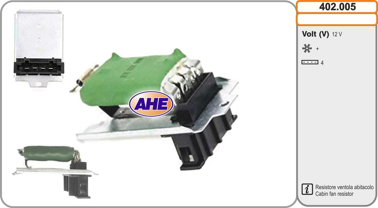 AHE 402.005 Додатковий резистор, електродвигун вентилятора радіатора 402005: Купити в Україні - Добра ціна на EXIST.UA!