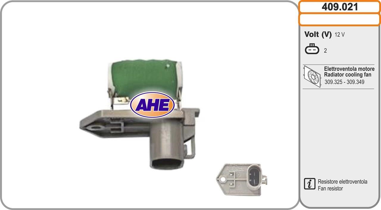 AHE 409.021 Додатковий резистор, електродвигун вентилятора радіатора 409021: Купити в Україні - Добра ціна на EXIST.UA!