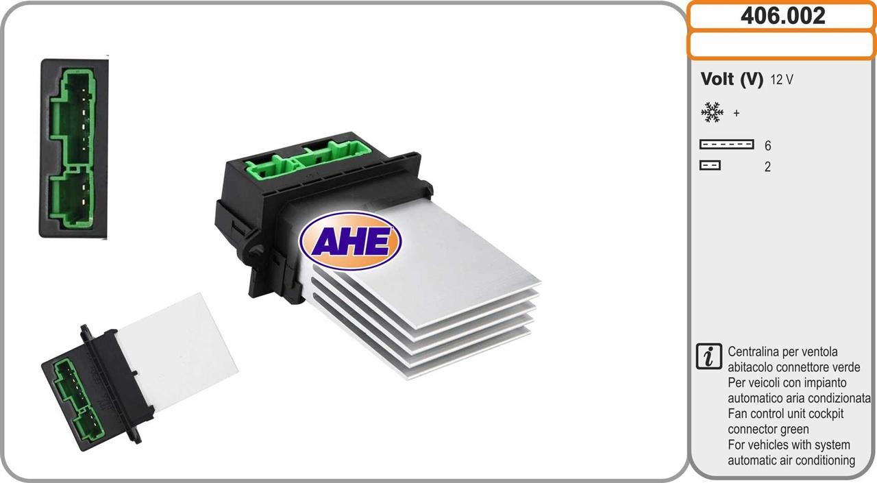 AHE 406.002 Блок керування, електровентилятор (охолодження двигуна) 406002: Купити в Україні - Добра ціна на EXIST.UA!