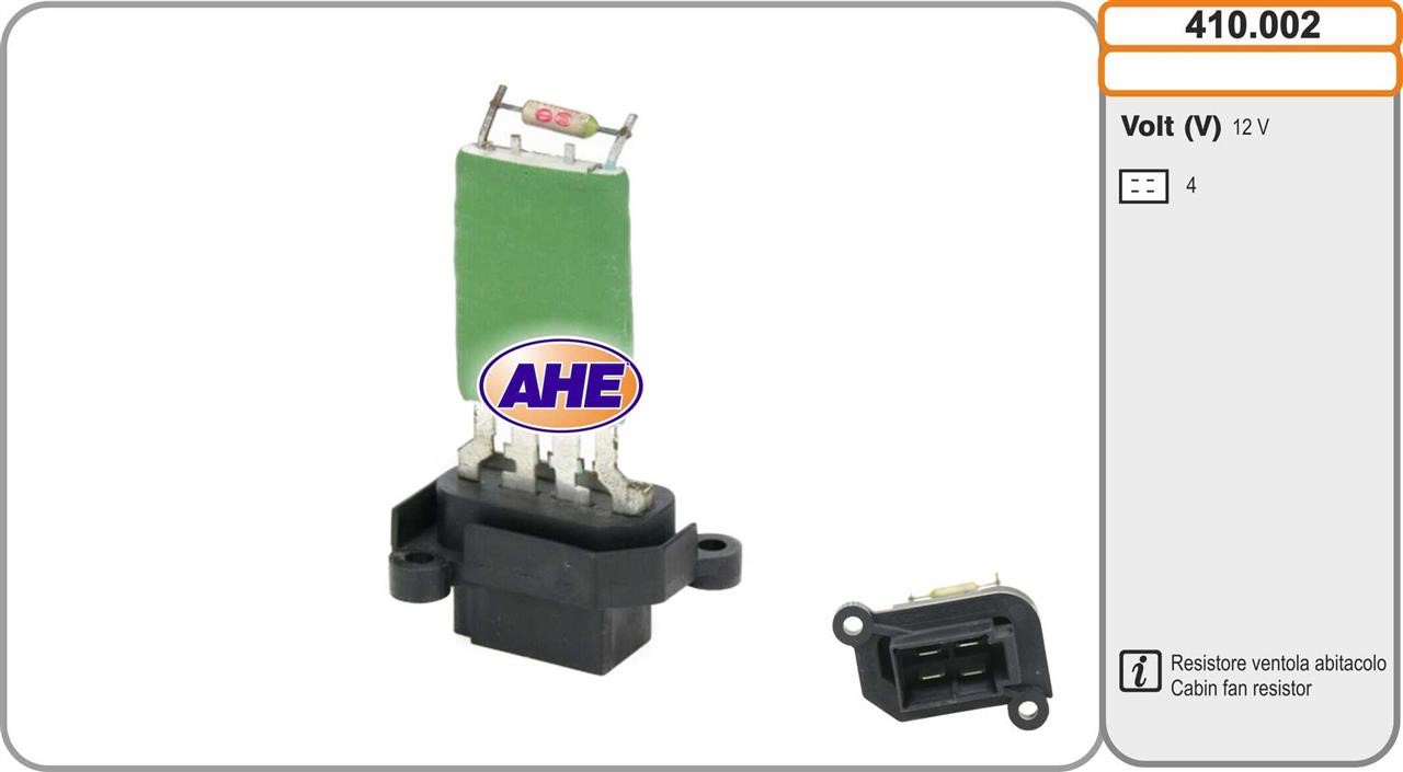 AHE 410.002 Додатковий резистор, електродвигун вентилятора радіатора 410002: Купити в Україні - Добра ціна на EXIST.UA!