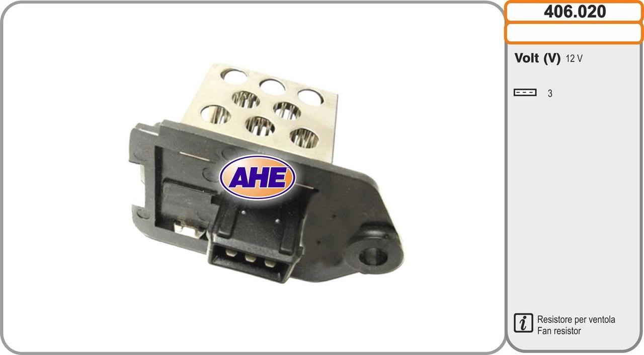 AHE 406.020 Додатковий резистор, електродвигун вентилятора радіатора 406020: Купити в Україні - Добра ціна на EXIST.UA!