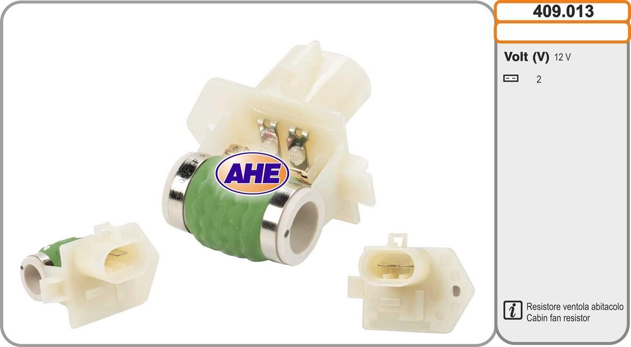 AHE 409.013 Додатковий резистор, електродвигун вентилятора радіатора 409013: Купити в Україні - Добра ціна на EXIST.UA!